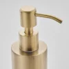 Arezzo Freestanding Round Soap Dispenser Brushed Brass