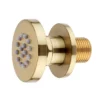 Arezzo Brushed Brass Body Jet - 1 X Slim Round Jet