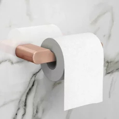 Arezzo Rose Gold Toilet Roll Holder -smedbo shop azrtr d1