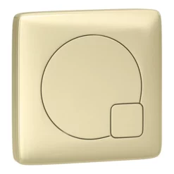 Arezzo Concealed WC Cistern Incl. Brushed Brass Square Flush Plate -smedbo shop azsqbbpknd3
