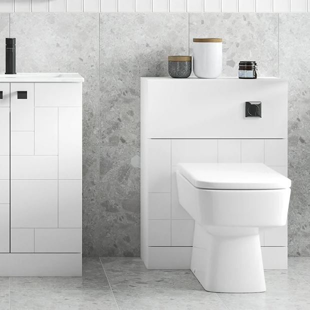 Arezzo Concealed WC Cistern Incl. Chrome Square Flush Plate 3 Arezzo Concealed WC Cistern Incl. Chrome Square Flush Plate - Image 3