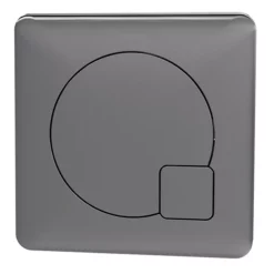 Arezzo Modern Gun Metal Grey Square Flush Plate - 70 X 70mm