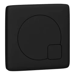 Arezzo Modern Matt Black Square Flush Plate - 70 X 70mm