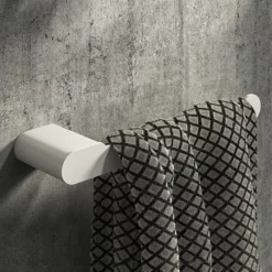 Arezzo Matt White 220mm Towel Rail