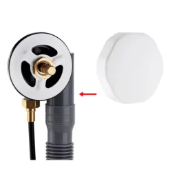 Arezzo Matt White Bath Pop-up Waste & Overflow -smedbo shop azwhtbwd1