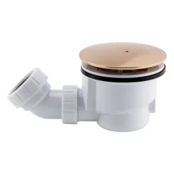 Victorian Plumbing Luxury Brushed Bronze 90mm Fast Flow Shower Tray Waste