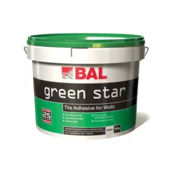 BAL - 10 Ltr (15kg) Wall Green Star Tile Adhesive - White