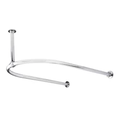 Bayswater U-Shaped Traditional Shower Curtain Rail