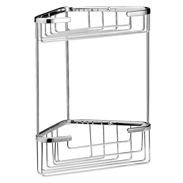 Bayswater Large Wirework 2 Tier Corner Basket 1 Bayswater Large Wirework 2 Tier Corner Basket