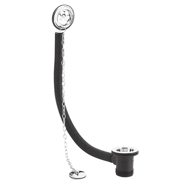 Bayswater Retainer Bath Waste With Overflow, Plug & Link Chain 1 Bayswater Retainer Bath Waste With Overflow, Plug & Link Chain