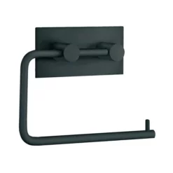 Smedbo Beslagsboden Wall Mounted Toilet Paper Holder - Black Matt