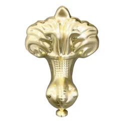 Victorian Plumbing Set Of 4 Brushed Brass Ball & Claw Feet For Roll Top Baths