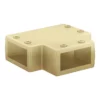 Arezzo Brushed Brass T-Piece Section