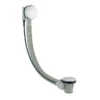BagnoDesign Chrome Pop-up Bath Waste With Flexible Overflow Pipe 500mm