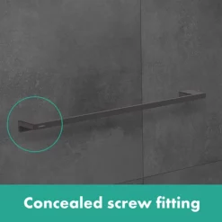 Hansgrohe AddStoris Matt Black Single Towel Rail -smedbo shop black handle l2