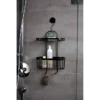 Victorian Plumbing Black 2-Tier Hanging Shower Caddy
