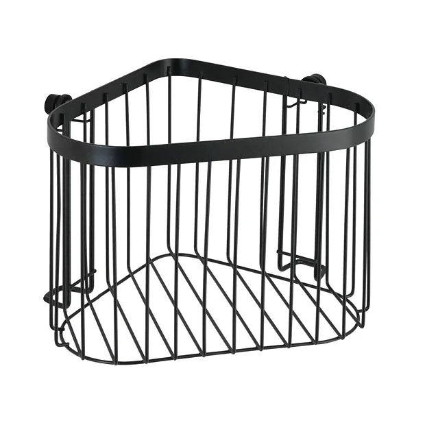 Victorian Plumbing Black Corner Wire Shower Basket 2 Victorian Plumbing Black Corner Wire Shower Basket - Image 2