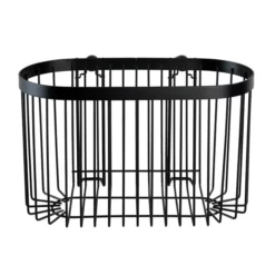 Victorian Plumbing Black Large Wire Shower Basket -smedbo shop blklsb d1