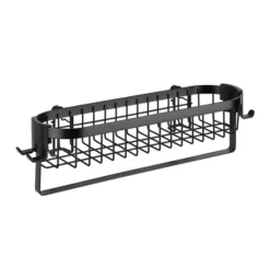 Victorian Plumbing Black Wire Shower Caddy Shelf 5 Victorian Plumbing Black Wire Shower Caddy Shelf -smedbo shop blkscs d1