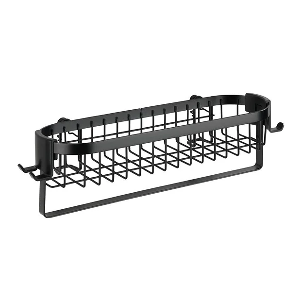 Victorian Plumbing Black Wire Shower Caddy Shelf 3 Victorian Plumbing Black Wire Shower Caddy Shelf - Image 3