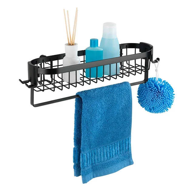 Victorian Plumbing Black Wire Shower Caddy Shelf 2 Victorian Plumbing Black Wire Shower Caddy Shelf - Image 2