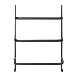 Victorian Plumbing Black Hanging Towel Rack -smedbo shop blkwmr d2