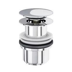 Britton Bathrooms - Basin Click-Clack Waste (unslotted) - Chrome Plated