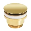 Crosswater Universal Basin Click Clack Waste - Unlacquered Brass