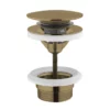 Crosswater Universal Basin Click Clack Waste - Brushed Brass