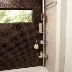 Simplehuman Tension Shower Caddy -smedbo shop bt1062 d3