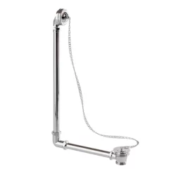 Urlington Bathroom Burlington Vertical Bath Overflow-Plug-Chain For External Use - Double Ended Baths