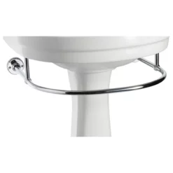 Urlington Bathroom Burlington - Round Medium Add On Towel Rail - For Selected Basin/Pedestal Sets - T4