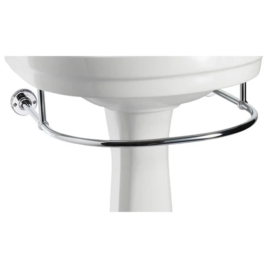 Urlington Bathroom Burlington - Round Medium Add On Towel Rail - For Selected Basin/Pedestal Sets - T4 1 Urlington Bathroom Burlington - Round Medium Add On Towel Rail - For Selected Basin/Pedestal Sets - T4
