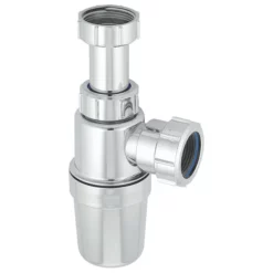 McAlpine Plumbing Product McAlpine 32mm Chrome Adjustable Inlet Slim Bottle Trap