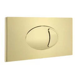 Cruze Bathroom Cruze Dual Flush Concealed WC Cistern Incl. Large Brushed Brass Push Button Plate -smedbo shop cbbpb01 lrg