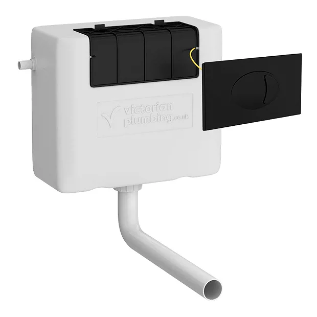 Cruze Bathroom Cruze Dual Flush Concealed WC Cistern Incl. Large Matt Black Push Button Plate 2 Cruze Bathroom Cruze Dual Flush Concealed WC Cistern Incl. Large Matt Black Push Button Plate - Image 2