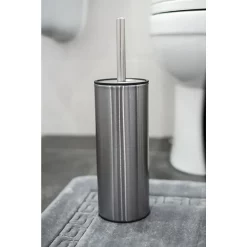 Cruze Bathroom Cruze Brushed Steel Toilet Brush & Holder