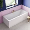 Arezzo Brushed Brass Easy Clean Click Clack Bath Waste With Overflow