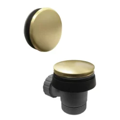 Arezzo Brushed Brass Easy Clean Click Clack Bath Waste With Overflow -smedbo shop cbw01bb detail1