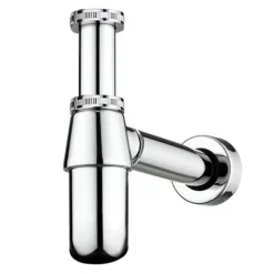 Victorian Plumbing Traditional Chrome Click Clack Basin Waste + Bottle Trap Pack -smedbo shop cbwbt d1