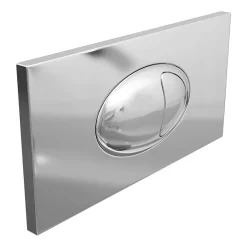 Cruze Bathroom Cruze Large Chrome Push Button Plate