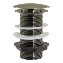 Chatsworth Antique Brass Unslotted Click Clack Basin Waste