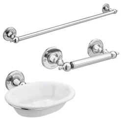 Chatsworth 1928 Traditional 3-Piece Bathroom Accessory Pack