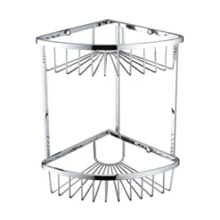 Bristan Two Tier Corner Fixed Wire Basket