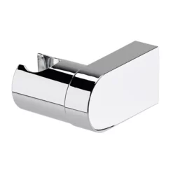 Cruze Bathroom Cruze Round Chrome ABS Modern Wall Mounted Handset Holder