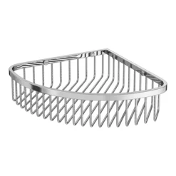 Arezzo Chrome Wire Corner Shower Basket