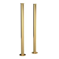 Hudson Reed Brushed Brass Freestanding Bath Standpipes