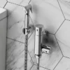 Cruze Bathroom Cruze Round Thermostatic Douche Bar Valve Chrome