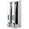 Euroshowers - Tall Double Liquid Dispenser - Chrome
