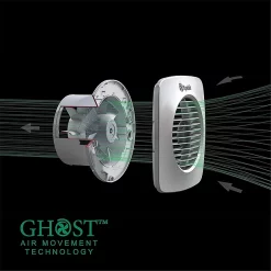 Xpelair Simply Silent Timer & Humidistat Square Extractor Fan 100mm